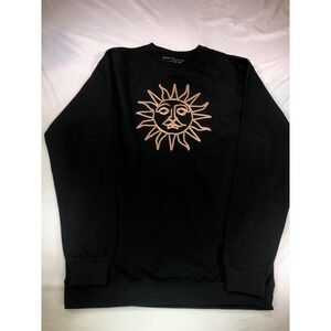 Tears For Fears Band Sweatshirt Black XXL Sun Logo Embroidered Crewneck Pullover